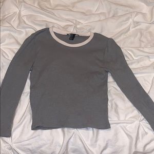 Forever 21 Cropped Gray Shirt!